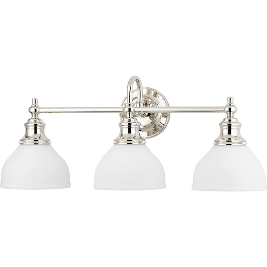 Sutton Bath Bracket by Hudson Valley in polished nickel. Made from brass in a traditional style.