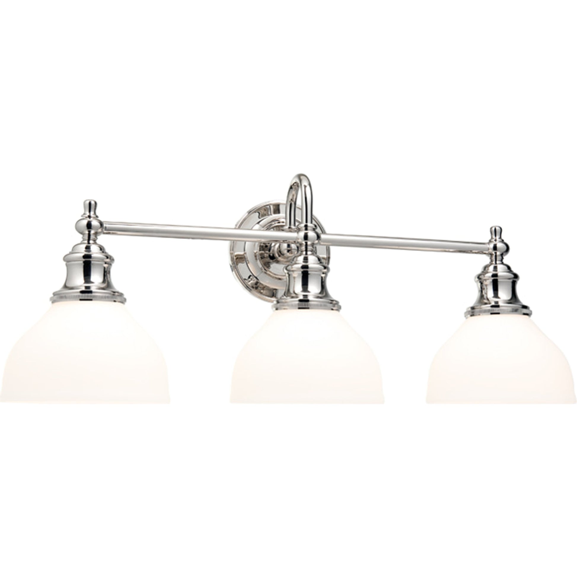Sutton Bath Bracket by Hudson Valley in polished nickel. Made from brass in a traditional style.