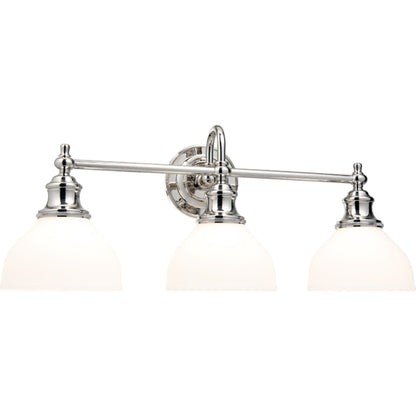Sutton Bath Bracket by Hudson Valley in polished nickel. Made from brass in a traditional style.