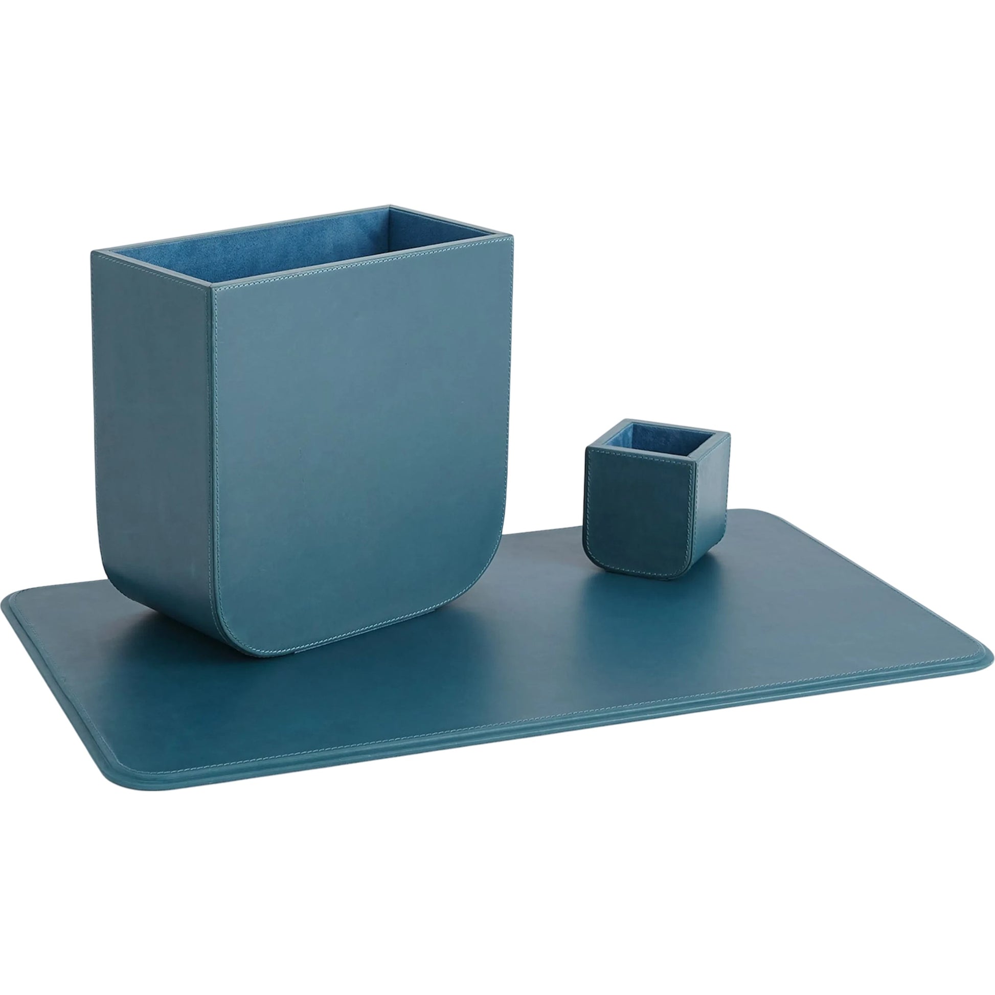 Radius Edge Leather Pencil Cup by Global Views. Made from unique in a transitional style.