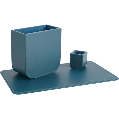 Radius Edge Leather Pencil Cup by Global Views. Made from unique in a transitional style.