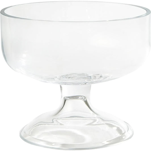 Glass Compote by Global Views in natural. Made from art glass in a modern style.