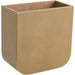 Radius Edge Leather Wastebasket by Global Views. Made from unique in a transitional style.