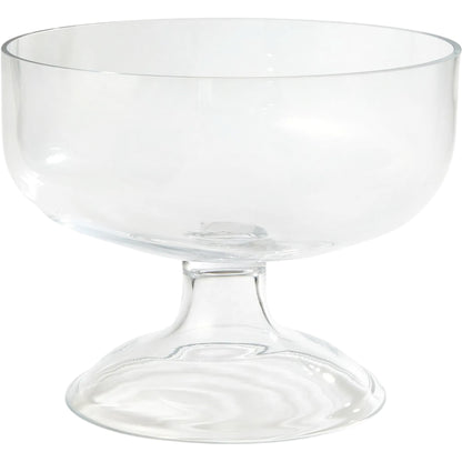 Giant Glass Compote by Global Views in natural. Made from art glass in a unique style.