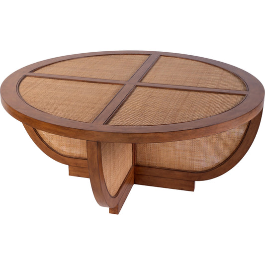 Bali Breeze Coffee Table by Butler Specialty Company in heritage brown. Made from mdf, square mesh weaving, gmelina wood in a unique style.