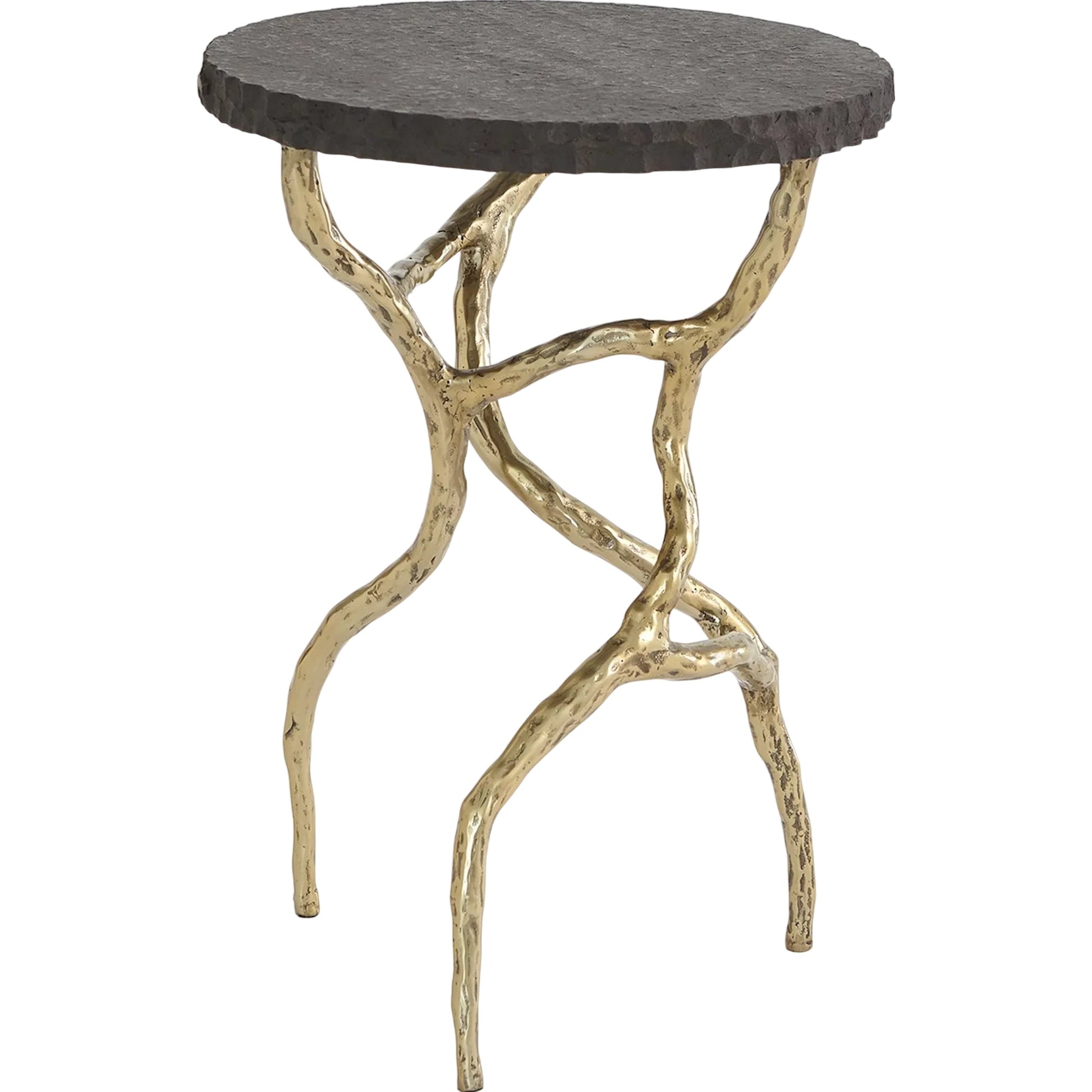 Root Table by Global Views in black and marble. Made from unique in a unique style.