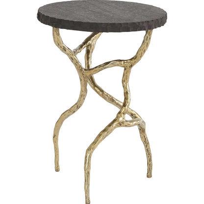 Root Table by Global Views in black and marble. Made from unique in a unique style.
