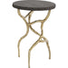 Root Table by Global Views. Made from cast iron, iron, honed white marble in a modern style.