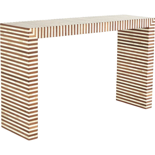 Sienna Console by Global Views in walnut. Made from unique in a unique style.