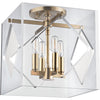 Aged Brass / 12.00" x 12", Clear