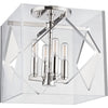 Polished Nickel / 12.00" x 12", Clear