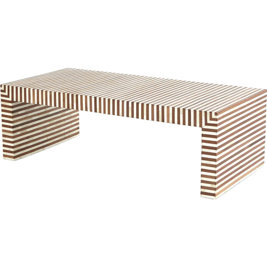 Sienna Coffee Table by Global Views in walnut. Made from unique in a unique style.