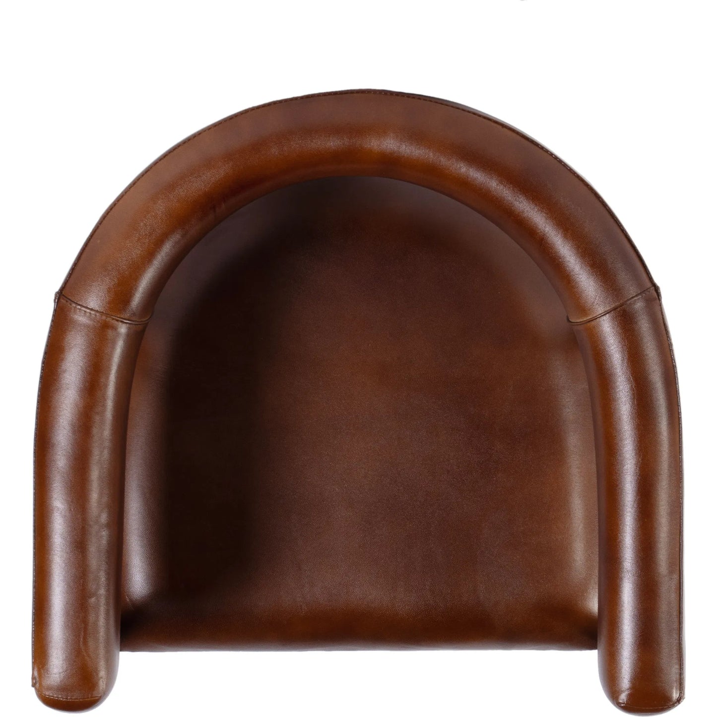 005 SI-2448135 | Closeup | Dallas Dining Chair by Butler Specialty Company in brown leather. Made from iron, goat leather in a traditional style.