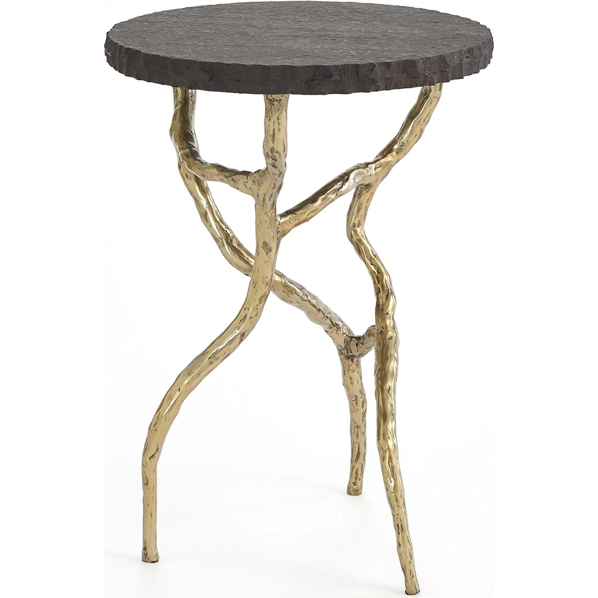 Root Table by Global Views in black and marble. Made from unique in a unique style.