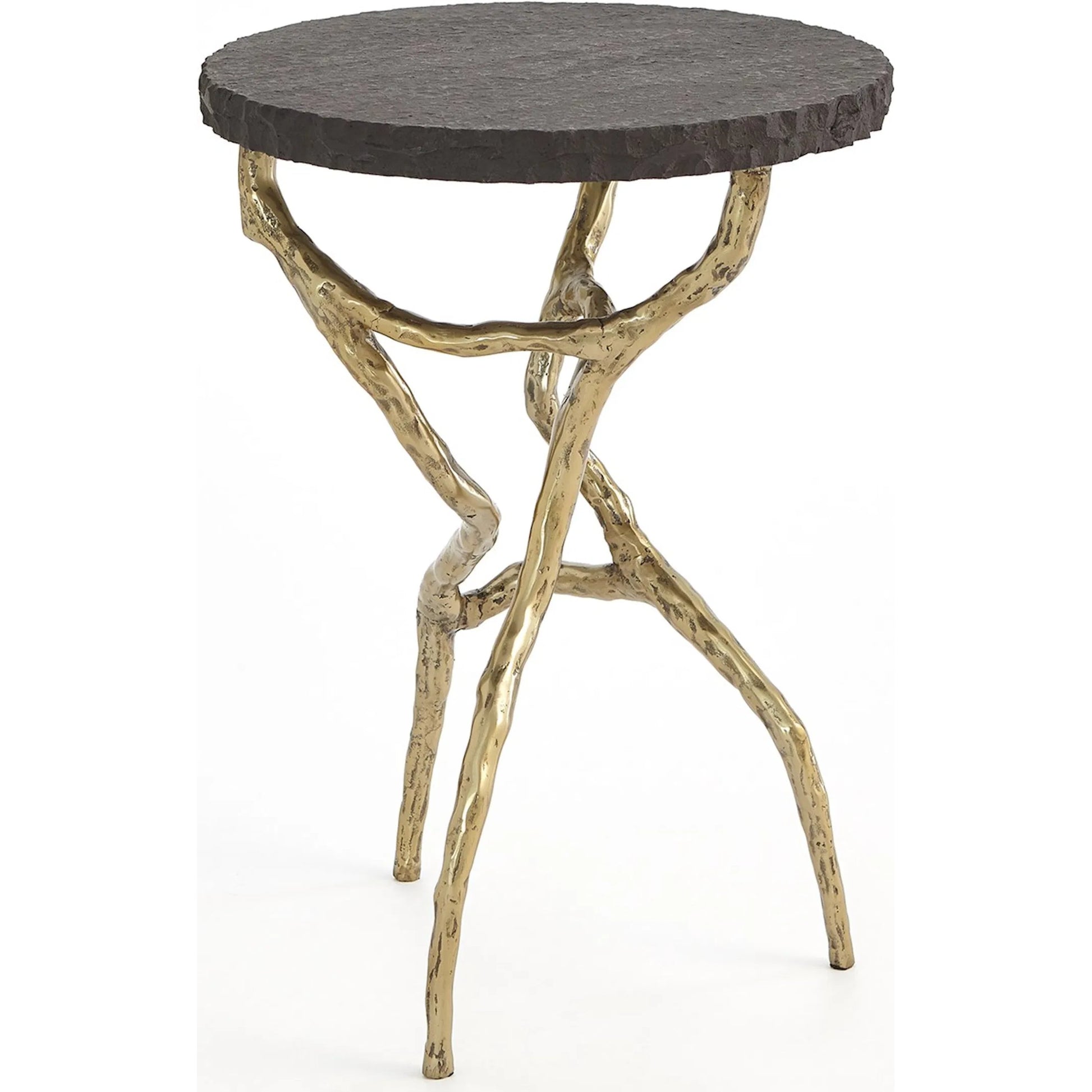 Root Table by Global Views in black and marble. Made from unique in a unique style.