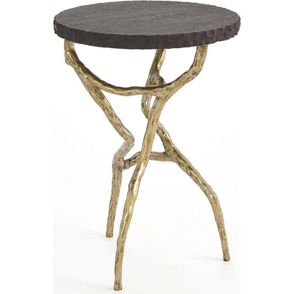 Root Table by Global Views in black and marble. Made from unique in a unique style.
