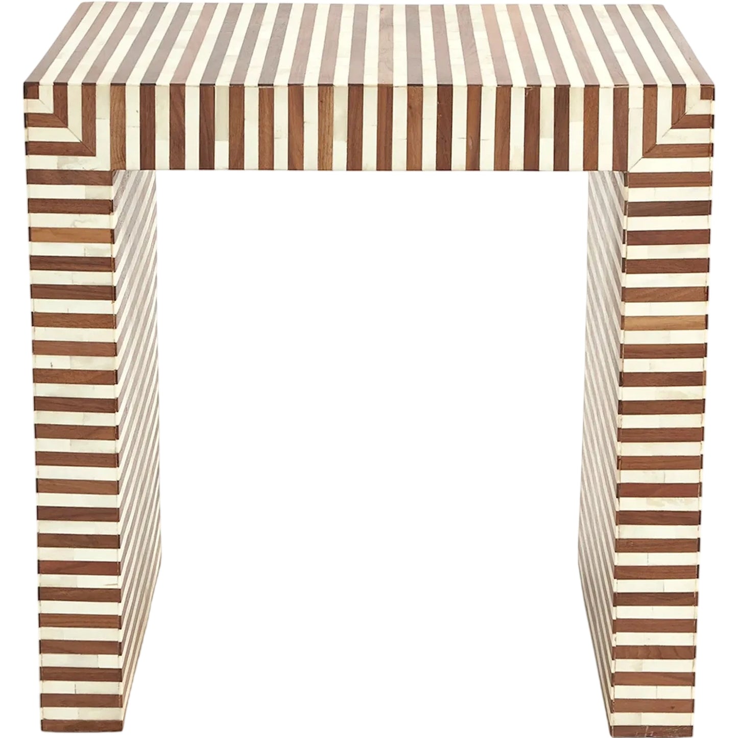 026 SI-2324380 | Primary Silo | Sienna Nesting End Table by Global Views in walnut. Made from unique in a eclectic & global style.