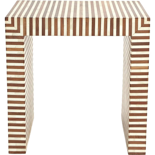 Sienna Nesting End Table by Global Views in walnut. Made from unique in a eclectic & global style.