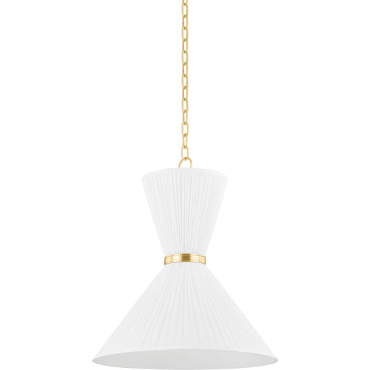 Enid 2 Light Pendant by Hudson Valley in aged brass. Made from unique in a modern style.