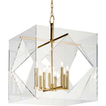 Travis Chandelier by Hudson Valley. Made from brass in a modern style.