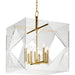 Travis Chandelier by Hudson Valley. Made from brass in a modern style.