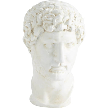 Hadrian Bust by Global Views in white. Made from unique in a modern style.