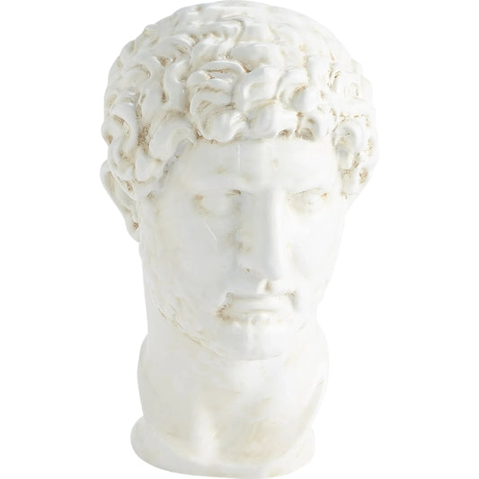 Hadrian Bust by Global Views in white. Made from unique in a unique style.