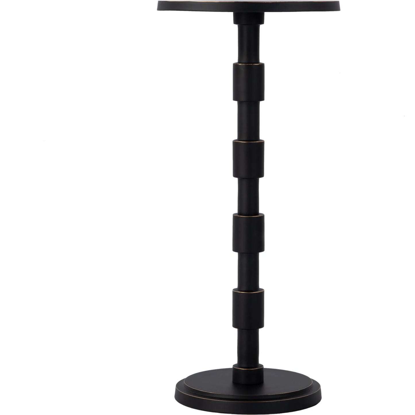 002 SI-2379610 | Additional Silo | Delano Pedestal Base End Table by Butler Specialty Company in bronze. Made from aluminum in a modern style.
