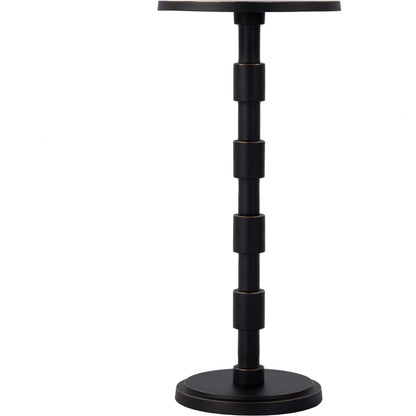 Delano Pedestal Base End Table by Butler Specialty Company in bronze. Made from aluminum in a modern style.