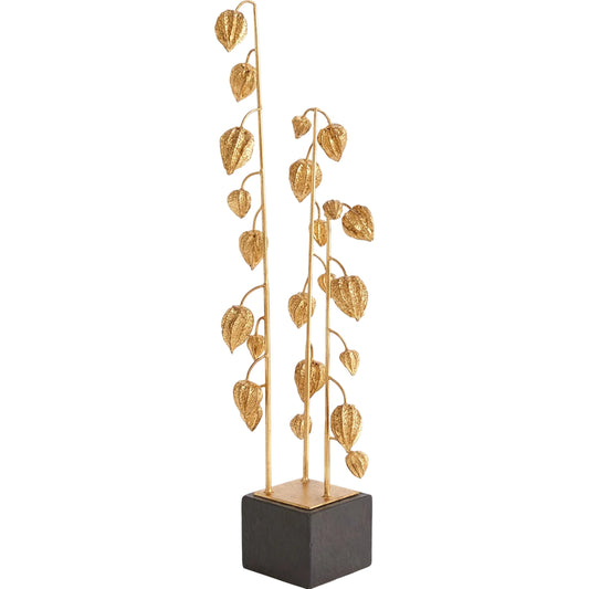 Japanese Lanterns by Global Views in gold and marble. Made from unique in a unique style.
