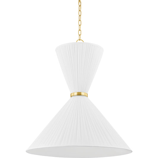 Enid 2 Light Pendant by Hudson Valley in aged brass. Made from unique in a modern style.