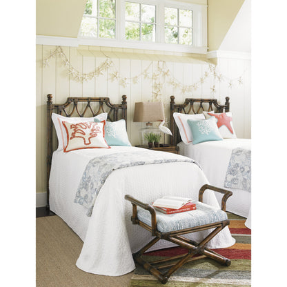 Island Breeze Rattan Headboard by Tommy Bahama Home. Made from unique in a coastal style.