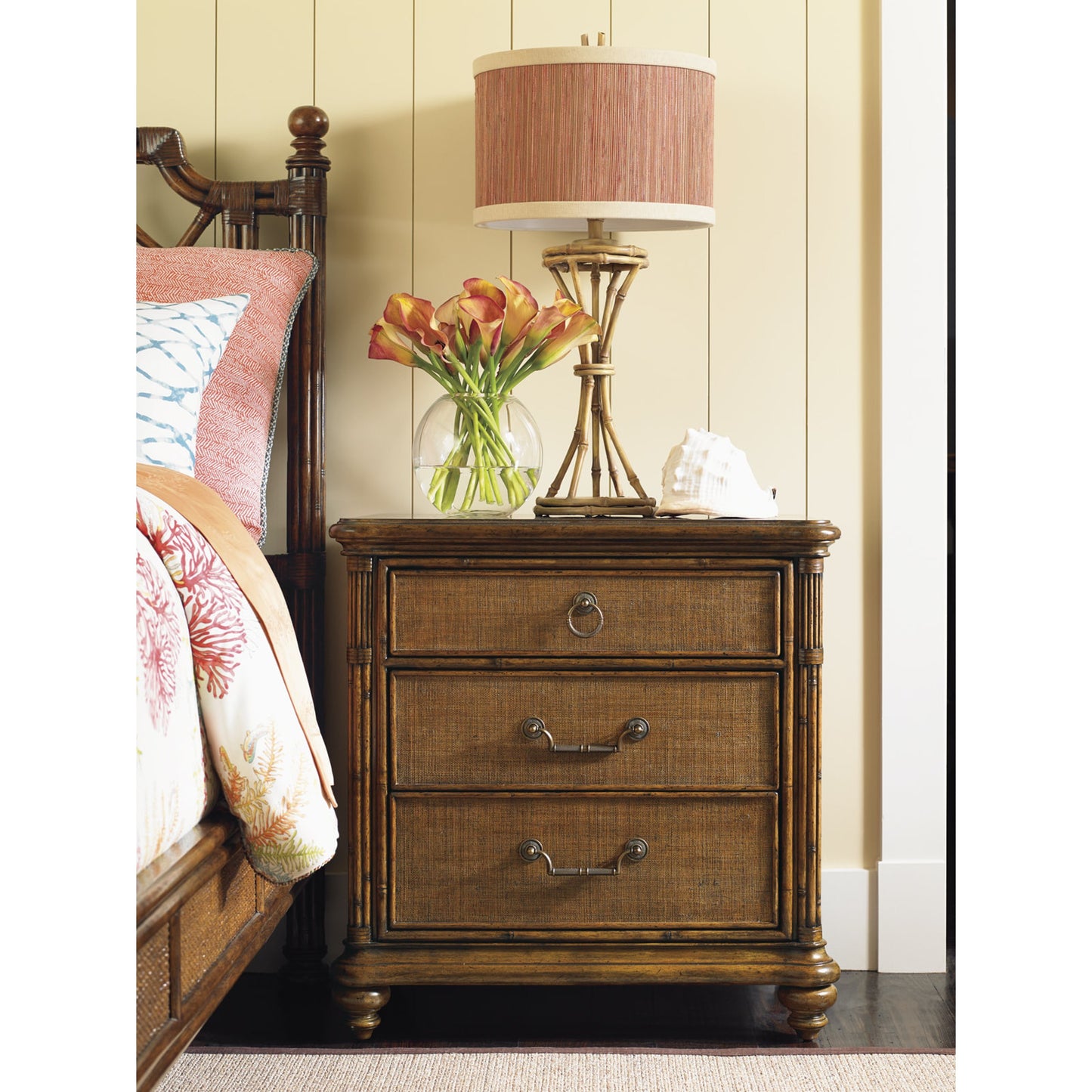 003 SR-836443 | Lifestyle | Sojourn Nightstand by Tommy Bahama Home. Made from unique in a traditional style.