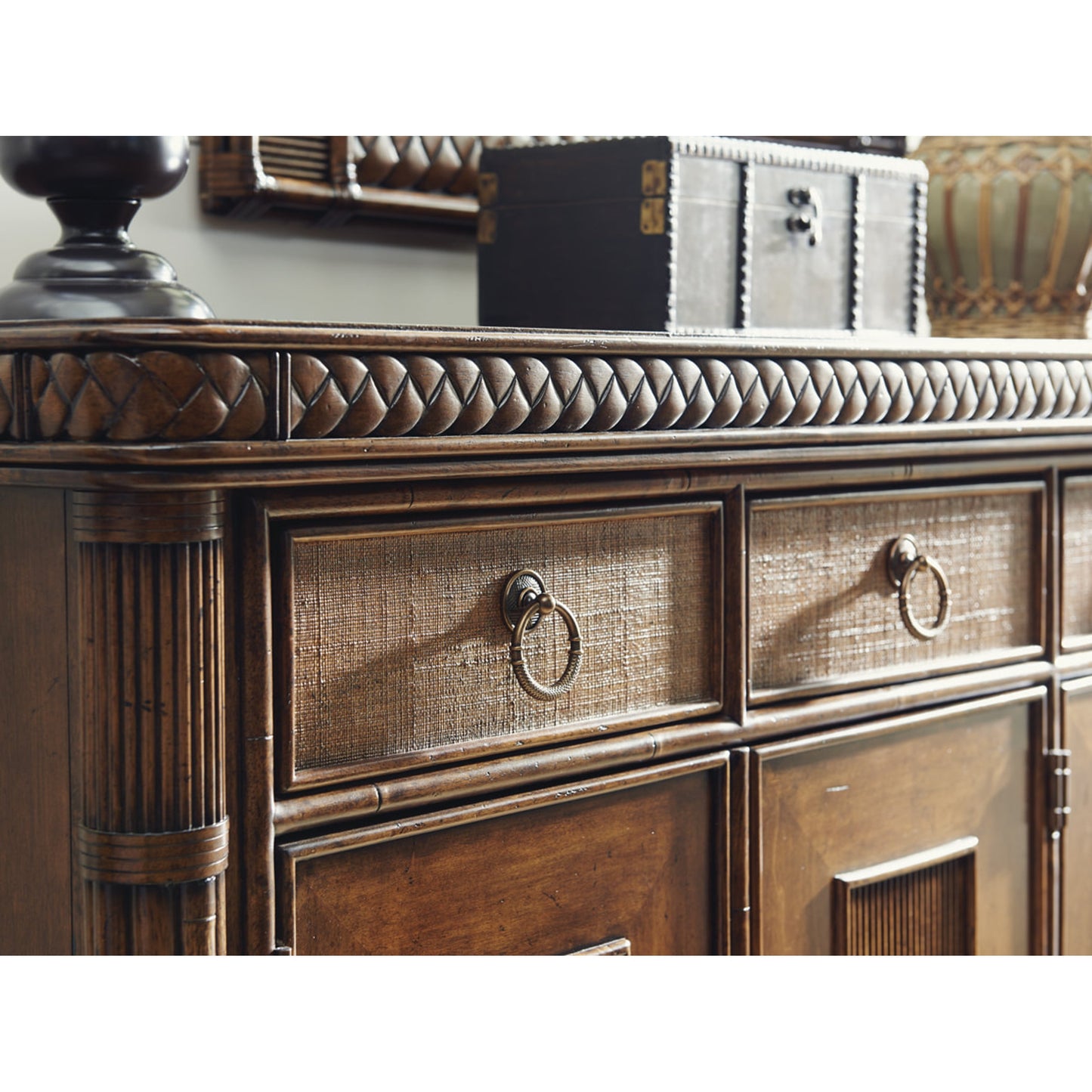 007 SR-836532 | Closeup | Trident Buffet by Tommy Bahama Home. Made from unique in a traditional style.