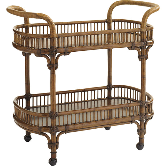 Veranda Bar Cart by Tommy Bahama Home. Made from unique in a coastal style.