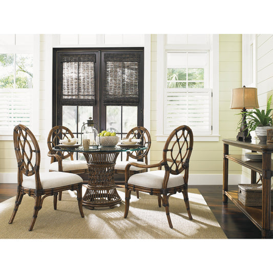 Cedar Key Oval Back Side Chair by Tommy Bahama Home. Made from unique in a coastal style.