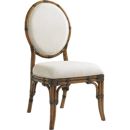 001 SR-836131 | Additional Silo | Gulfstream Oval Back Side Chair by Tommy Bahama Home. Made from unique in a coastal style.