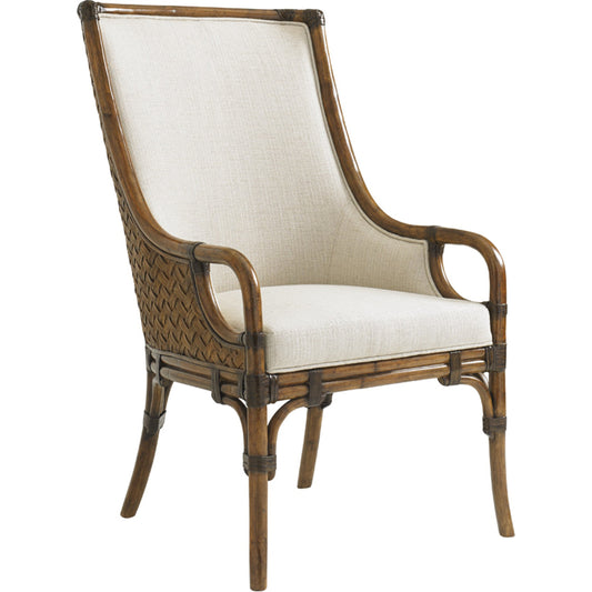 Marabella Upholstered Arm Chair by Tommy Bahama Home. Made from unique in a coastal style.