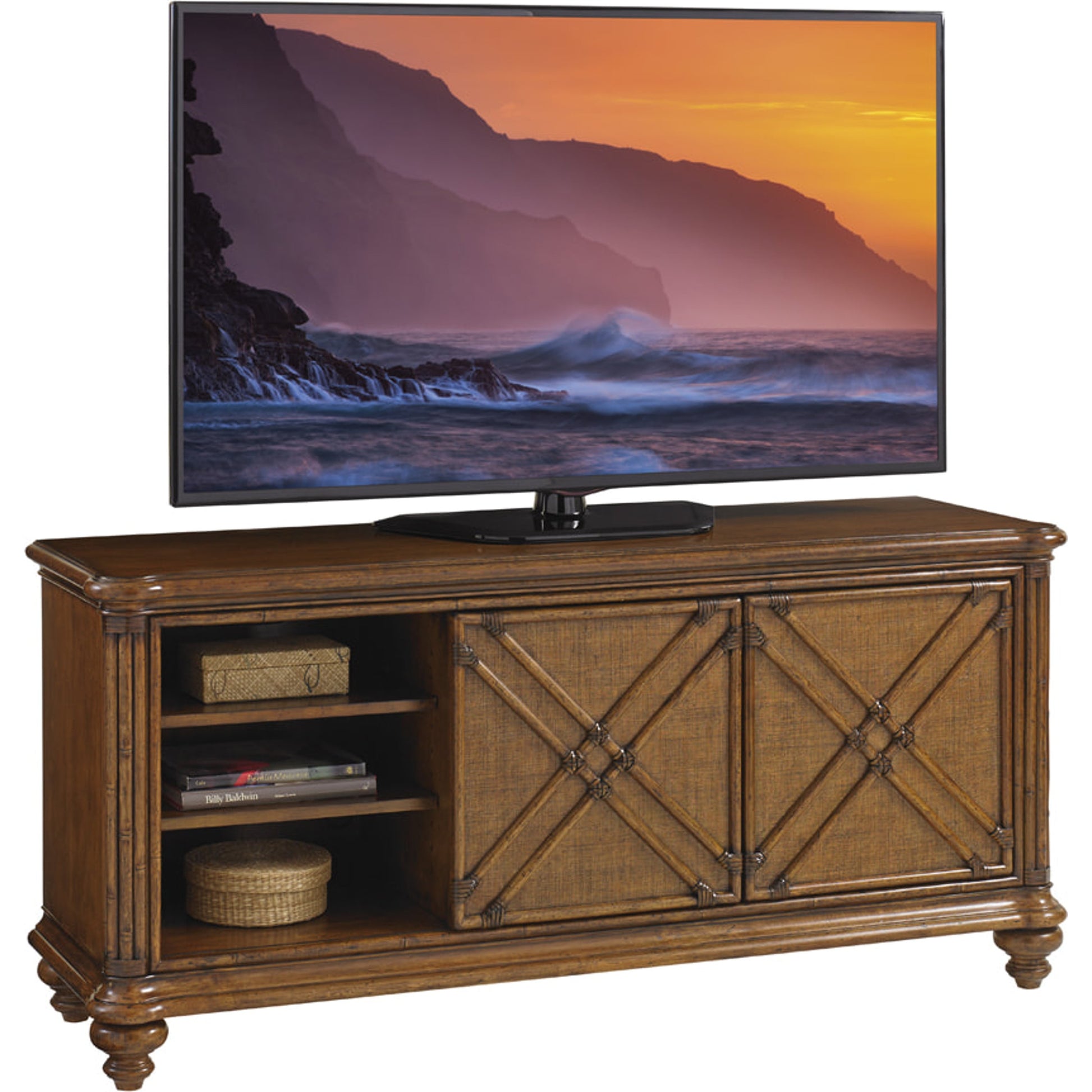 Marlin Media Console by Tommy Bahama Home. Made from unique in a traditional style.