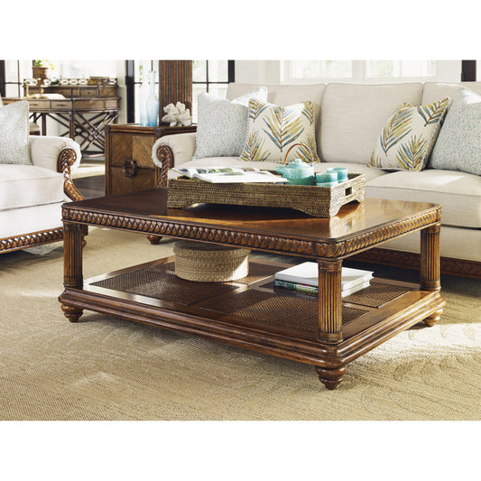 Vineyard Point Rectangular Cocktail Table by Tommy Bahama Home. Made from unique in a traditional style.