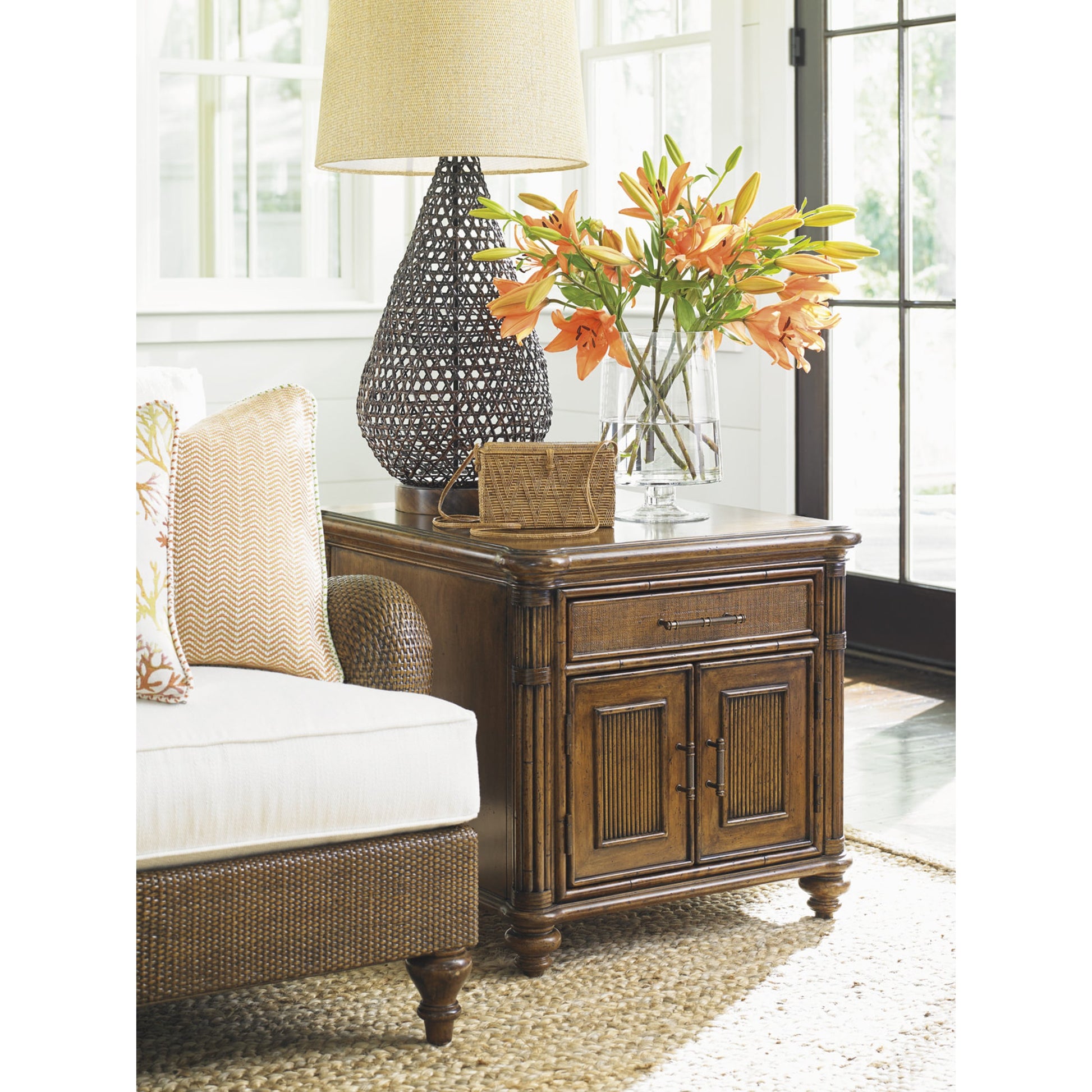 Mariner Storage End Table by Tommy Bahama Home. Made from unique in a coastal style.