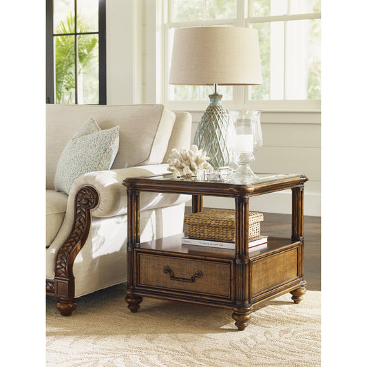 Bimini Square End Table by Tommy Bahama Home. Made from unique in a coastal style.