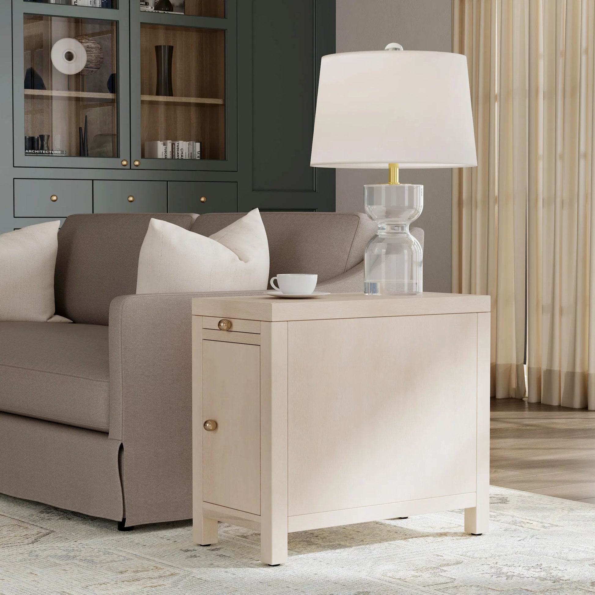 Nora Narrow End Table with Pull-Out Tray by Butler Specialty Company. Made from unique in a unique style.