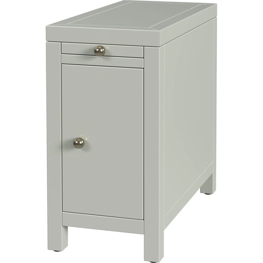 Nora End Table by Butler Specialty Company in sage green. Made from mdf, acacia wood, plywood, veneers in a unique style.