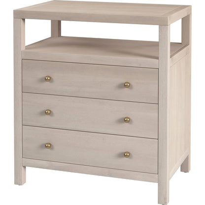 Nora 3-Drawer Nightstand by Butler Specialty Company in antique taupe. Made from mdf, acacia wood, pine wood, plywood, veneers in a unique style.