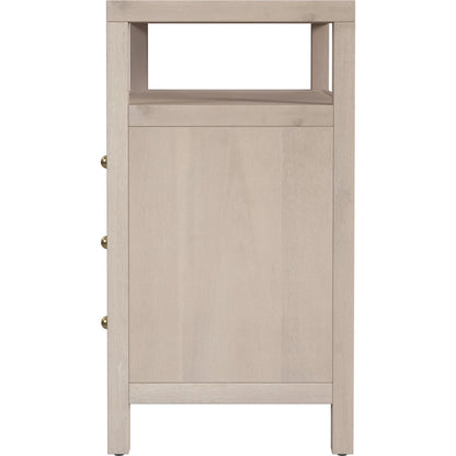 Nora 3-Drawer Nightstand by Butler Specialty Company in antique taupe. Made from mdf, acacia wood, pine wood, plywood, veneers in a unique style.