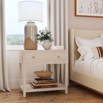 Nora 1-Drawer Nightstand by Butler Specialty Company in antique taupe. Made from unique in a unique style.