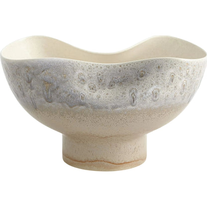 Cream Rises Dented Vase by Global Views in cream and ivory. Made from unique in a modern style.