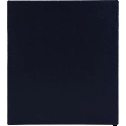 Allman Nightstand by Butler Specialty Company in silver. Made from mdf, leather, steel in a modern style.