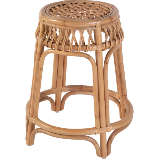 Antigua Round Counter Stool by Butler Specialty Company in natural rattan. Made from rattan in a unique style.